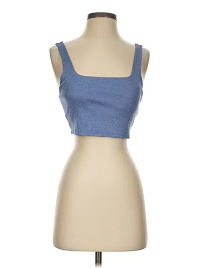 Pre-owned Gap Fit Tank Top Blue Strapless Neckline Tops
