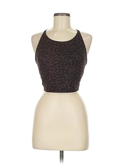 Pre-owned Gap Fit Tank Top Brown Halter Neckline Tops