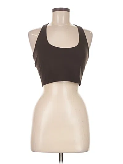 Pre-owned Gap Fit Tank Top Brown Halter Neckline Tops