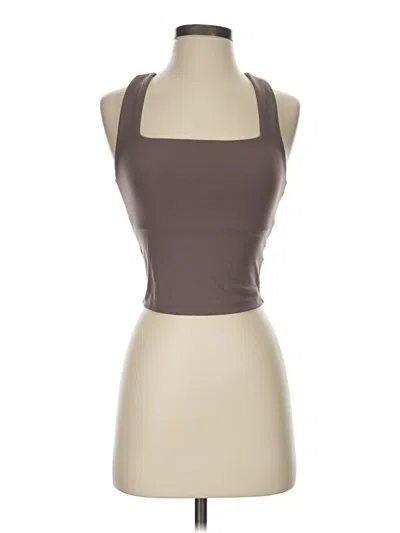 Pre-owned Gap Fit Tank Top Brown Halter Neckline Tops