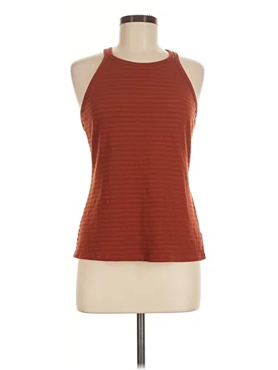 Pre-owned Gap Fit Tank Top Brown Halter Neckline Tops