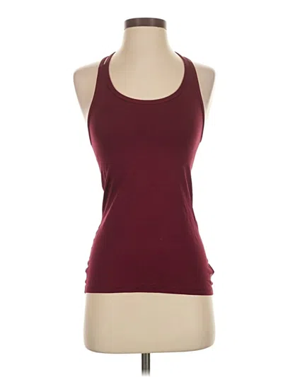 Pre-owned Gap Fit Tank Top Burgundy Halter Neckline Tops