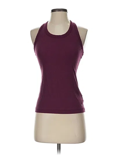 Pre-owned Gap Fit Tank Top Burgundy Halter Neckline Tops