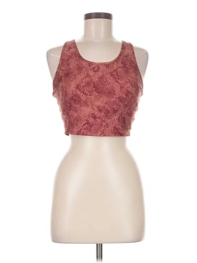 Pre-owned Gap Fit Tank Top Burgundy Halter Neckline Tops