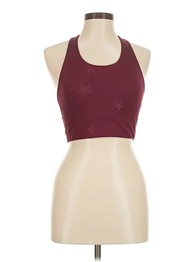 Pre-owned Gap Fit Tank Top Burgundy Halter Neckline Tops