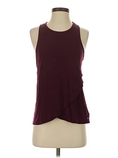 Pre-owned Gap Fit Tank Top Burgundy Halter Neckline Tops