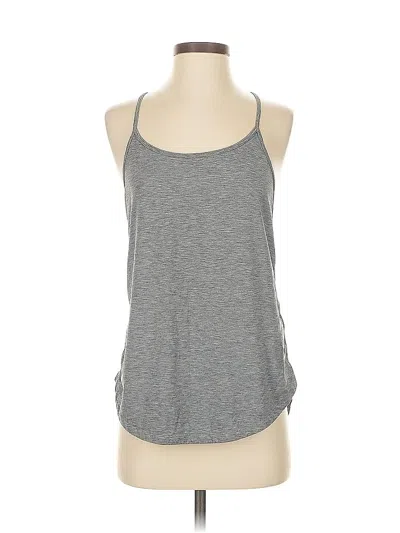 Pre-owned Gap Fit Tank Top Gray Halter Neckline Tops