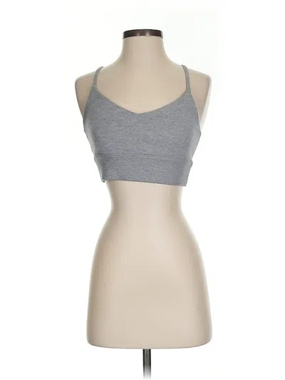 Pre-owned Gap Fit Tank Top Gray Halter Neckline Tops