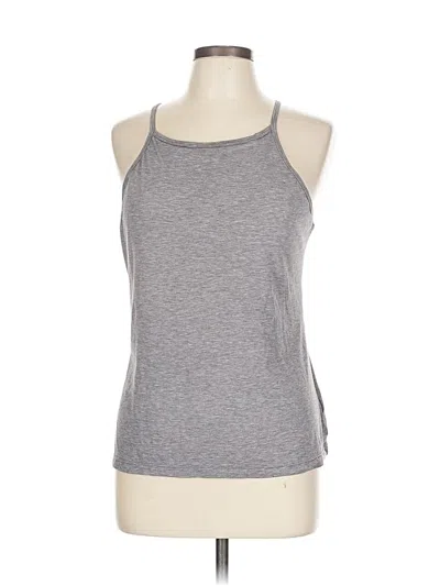 Pre-owned Gap Fit Tank Top Gray Halter Neckline Tops