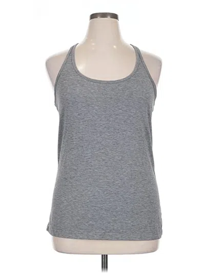 Pre-owned Gap Fit Tank Top Gray Halter Neckline Tops