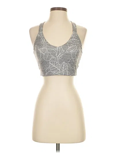 Pre-owned Gap Fit Tank Top Gray Halter Neckline Tops