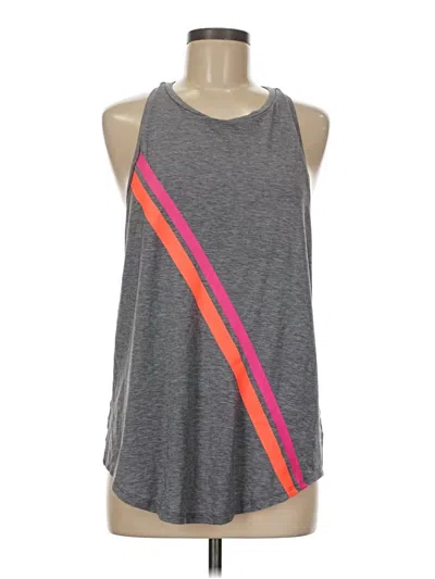 Pre-owned Gap Fit Tank Top Gray Halter Neckline Tops
