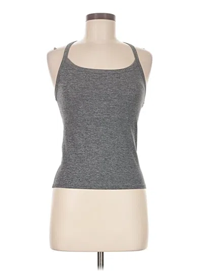 Pre-owned Gap Fit Tank Top Gray Halter Neckline Tops