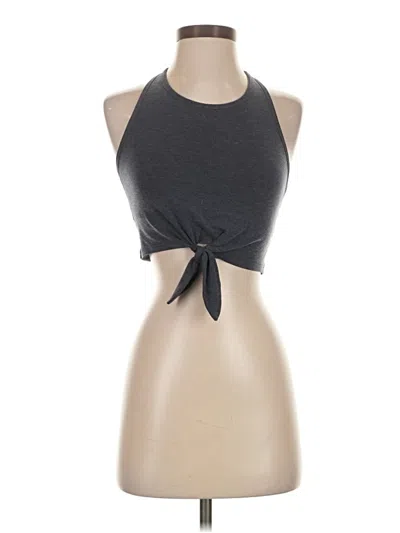 Pre-owned Gap Fit Tank Top Gray Halter Neckline Tops