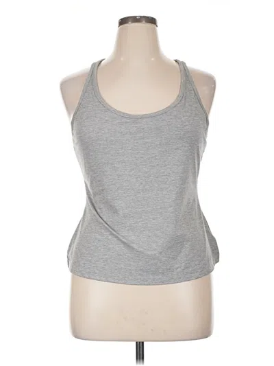 Pre-owned Gap Fit Tank Top Gray Halter Neckline Tops