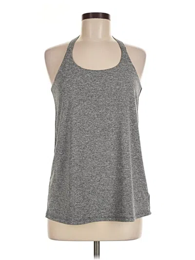 Pre-owned Gap Fit Tank Top Gray Halter Neckline Tops