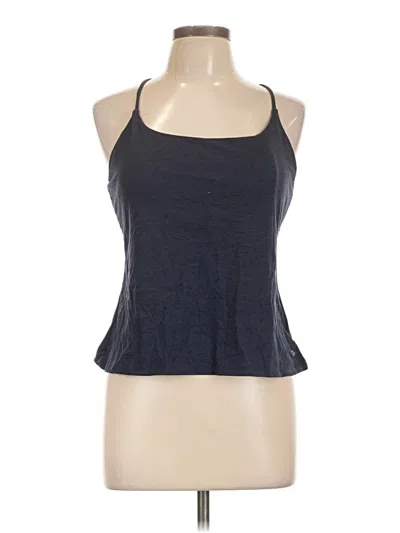 Pre-owned Gap Fit Tank Top Gray Halter Neckline Tops