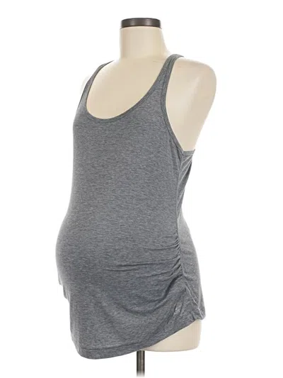Pre-owned Gap Fit Tank Top Gray Halter Neckline Tops
