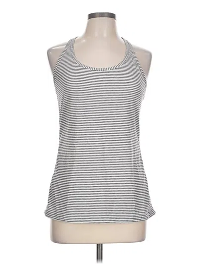 Pre-owned Gap Fit Tank Top Gray Halter Neckline Tops