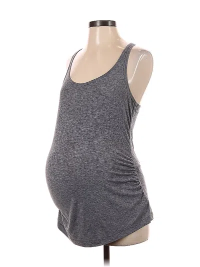 Pre-owned Gap Fit Tank Top Gray Strapless Neckline Tops