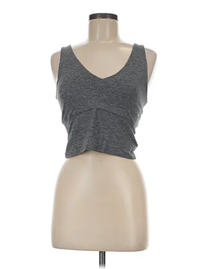 Pre-owned Gap Fit Tank Top Gray Strapless Neckline Tops