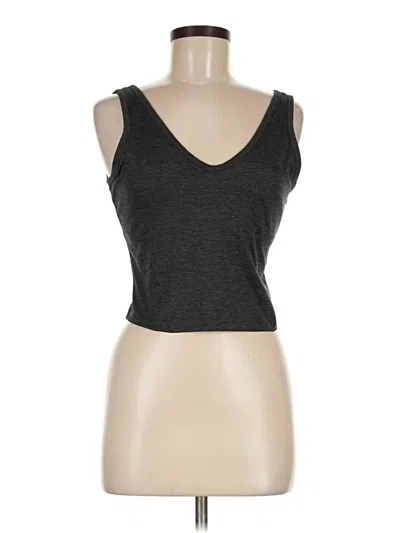Pre-owned Gap Fit Tank Top Gray Strapless Neckline Tops