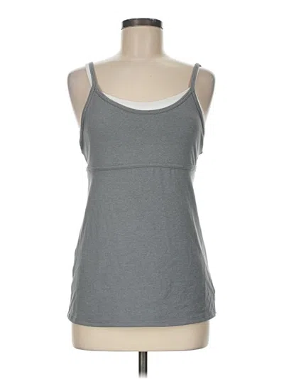 Pre-owned Gap Fit Tank Top Gray Strapless Neckline Tops