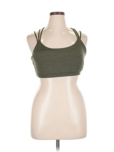 Pre-owned Gap Fit Tank Top Green Halter Neckline Tops