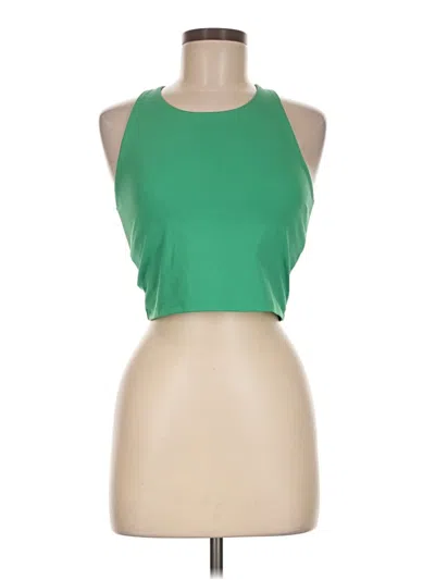 Pre-owned Gap Fit Tank Top Green Halter Neckline Tops