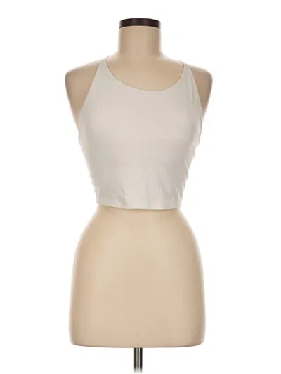 Pre-owned Gap Fit Tank Top Ivory Halter Neckline Tops