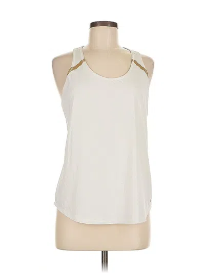 Pre-owned Gap Fit Tank Top Ivory Halter Neckline Tops In White