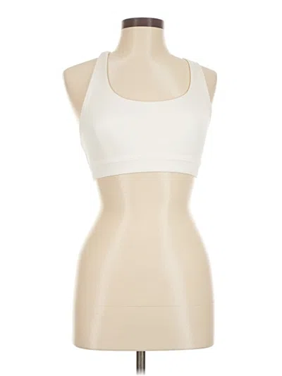 Pre-owned Gap Fit Tank Top Ivory Halter Neckline Tops In White