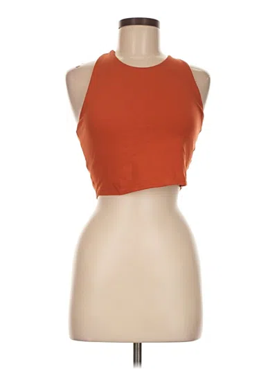 Pre-owned Gap Fit Tank Top Orange Halter Neckline Tops