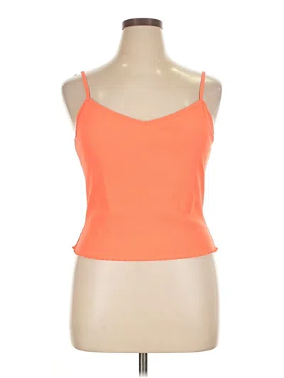 Pre-owned Gap Fit Tank Top Orange Strapless Neckline Tops