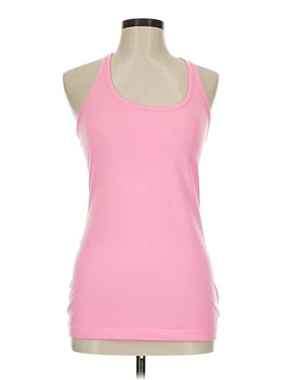 Pre-owned Gap Fit Tank Top Pink Halter Neckline Tops