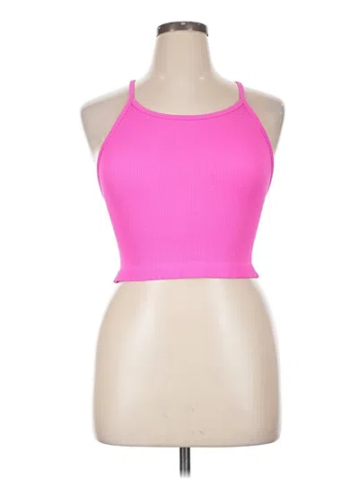 Pre-owned Gap Fit Tank Top Pink Halter Neckline Tops