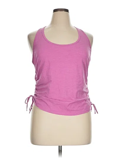 Pre-owned Gap Fit Tank Top Pink Halter Neckline Tops