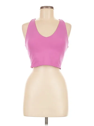 Pre-owned Gap Fit Tank Top Pink Halter Neckline Tops