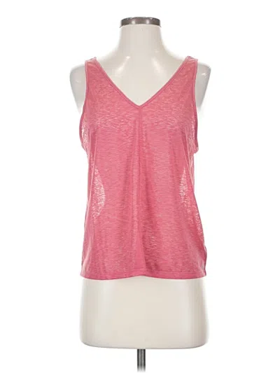 Pre-owned Gap Fit Tank Top Pink Plunge Neckline Tops