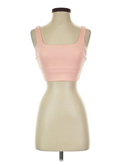 Pre-owned Gap Fit Tank Top Pink Strapless Neckline Tops
