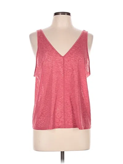 Pre-owned Gap Fit Tank Top Red Plunge Neckline Tops