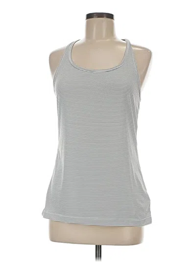 Pre-owned Gap Fit Tank Top Silver Halter Neckline Tops