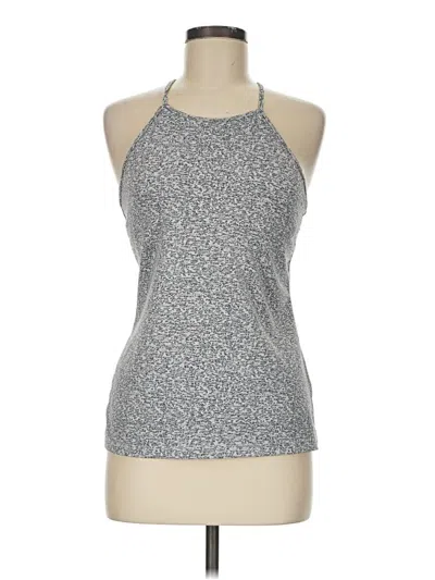 Pre-owned Gap Fit Tank Top Silver Halter Neckline Tops