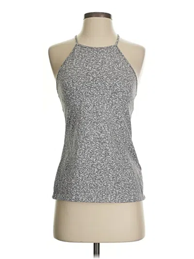 Pre-owned Gap Fit Tank Top Silver Halter Neckline Tops