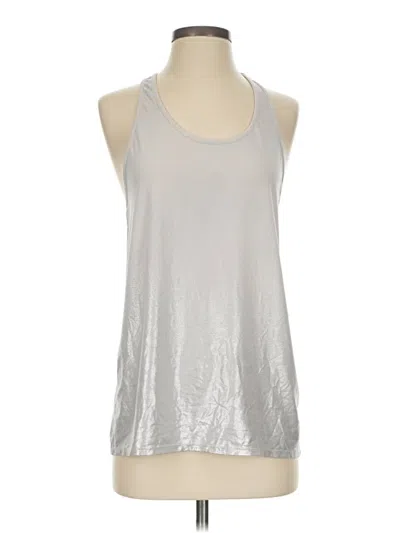 Pre-owned Gap Fit Tank Top Silver Halter Neckline Tops