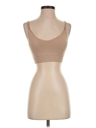 Pre-owned Gap Fit Tank Top Tan Strapless Neckline Tops