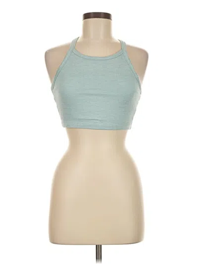 Pre-owned Gap Fit Tank Top Teal Halter Neckline Tops