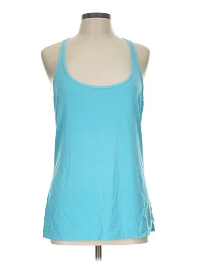 Pre-owned Gap Fit Tank Top Teal Halter Neckline Tops