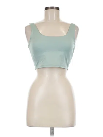 Pre-owned Gap Fit Tank Top Teal Strapless Neckline Tops