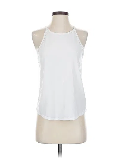 Pre-owned Gap Fit Tank Top White Halter Neckline Tops